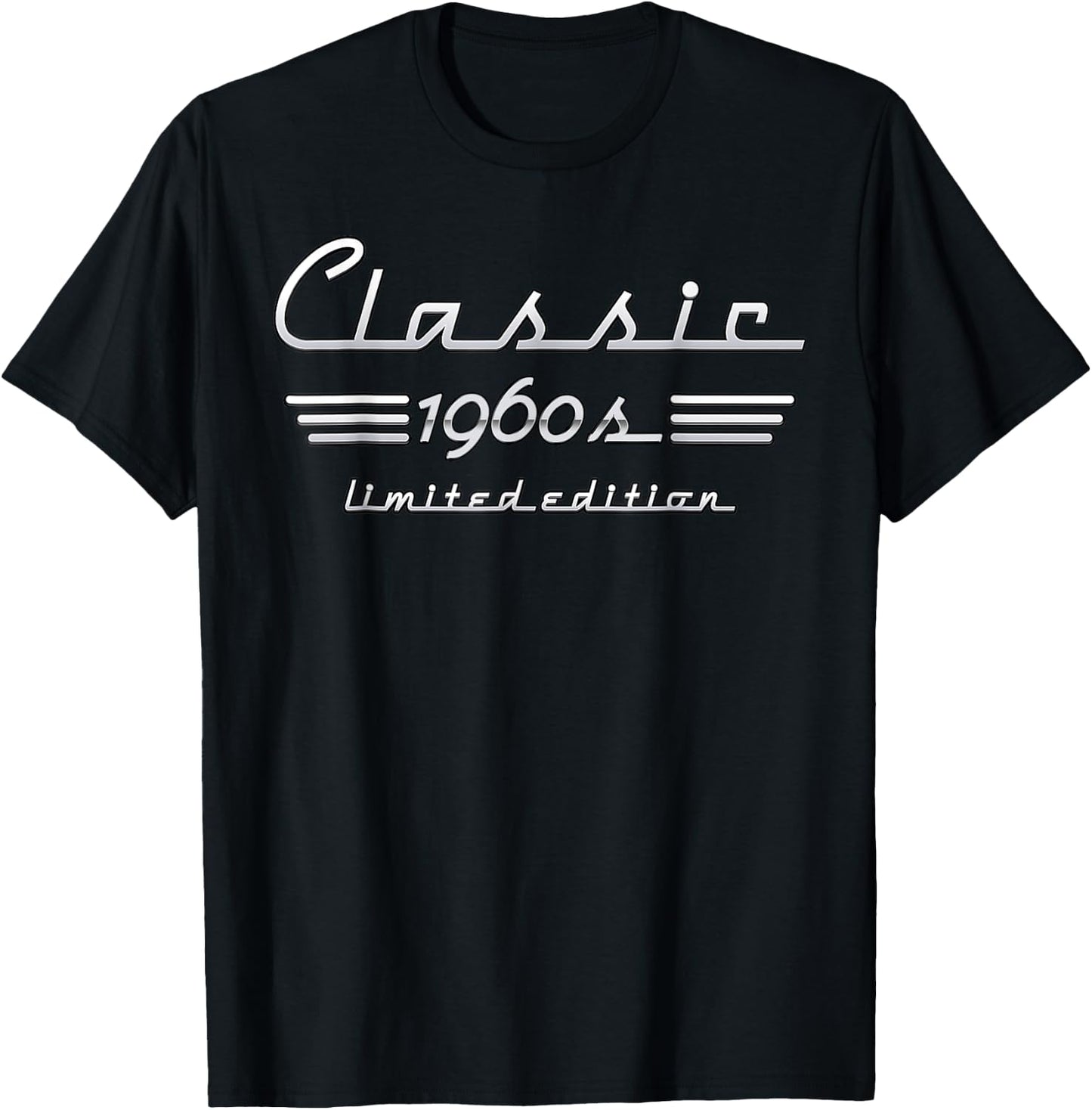 Classic 1960 Limited Edition 60s Vintage Retro Old Men Women T-Shirt - T-Shirt | Black