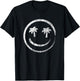 Palm Tree Smile Happy Face Vintage Style T-Shirt - T-Shirt | Black