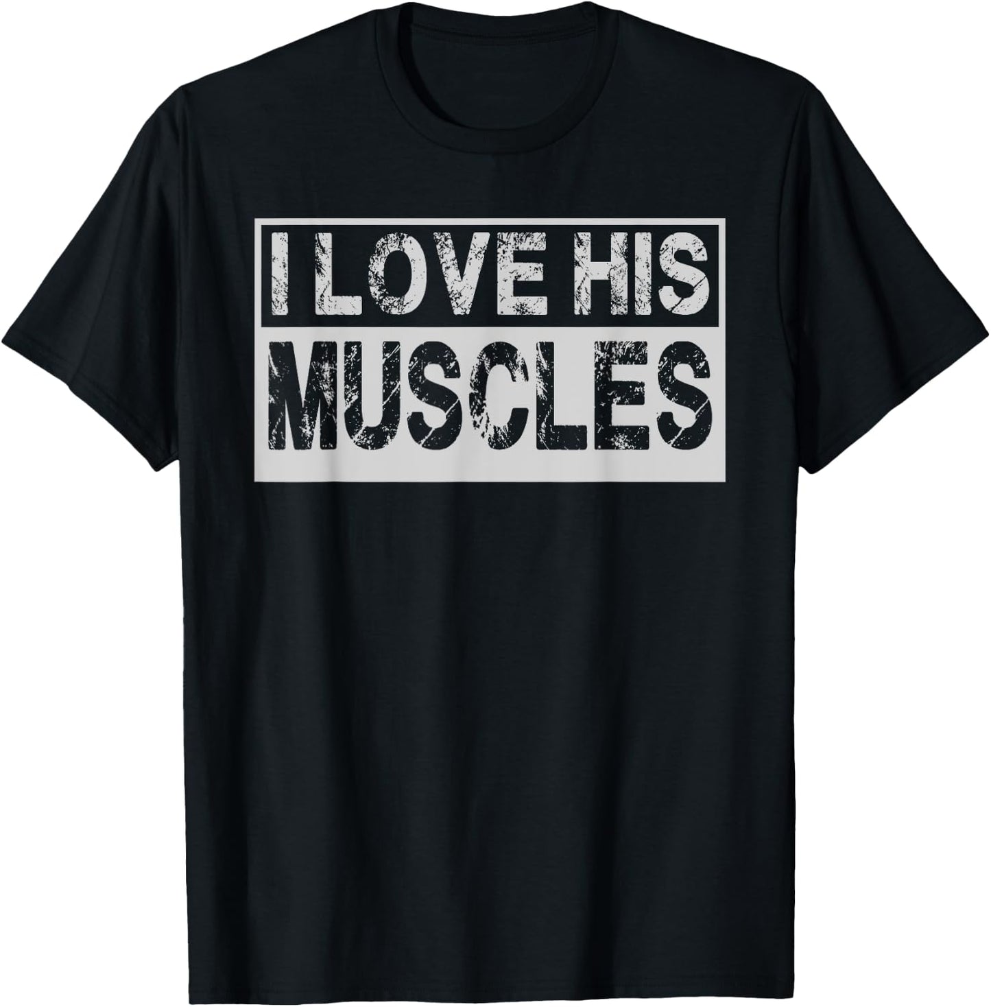 I Love Her Curves His Muscles Matching Gym Couples 2PCS T-Shirt - T-Shirt | Black