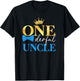 Uncle of Mr Onederful 1st Birthday First One-Derful Dad Papa T-Shirt - T-Shirt | Black