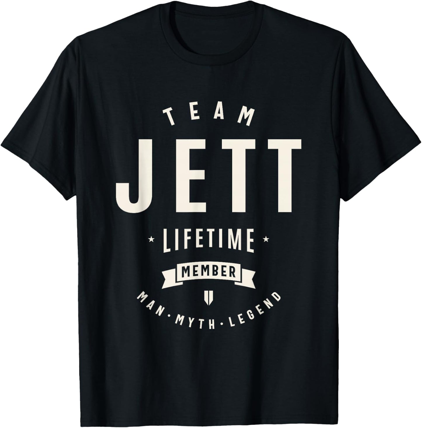 Team Jett Lifetime Member Funny Name Jett T-Shirt - T-Shirt | Black