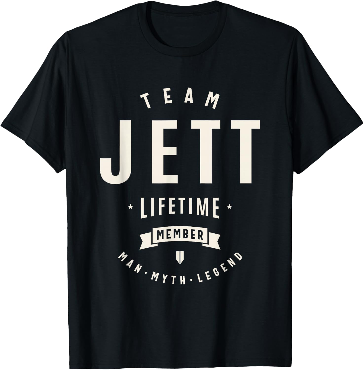 Team Jett Lifetime Member Funny Name Jett T-Shirt - T-Shirt | Black