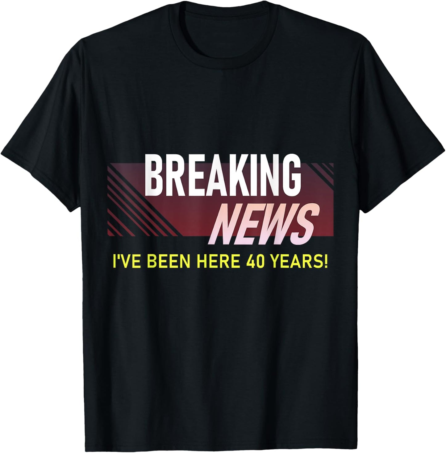 Funny 40 Year Work Anniversary 40th Employee Appreciation T-Shirt - T-Shirt | Black