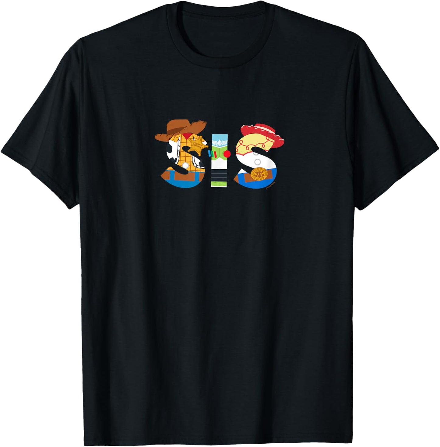 Disney and Pixar’s Toy Story Sis Sister Family Birthday T-Shirt - T-Shirt | Black