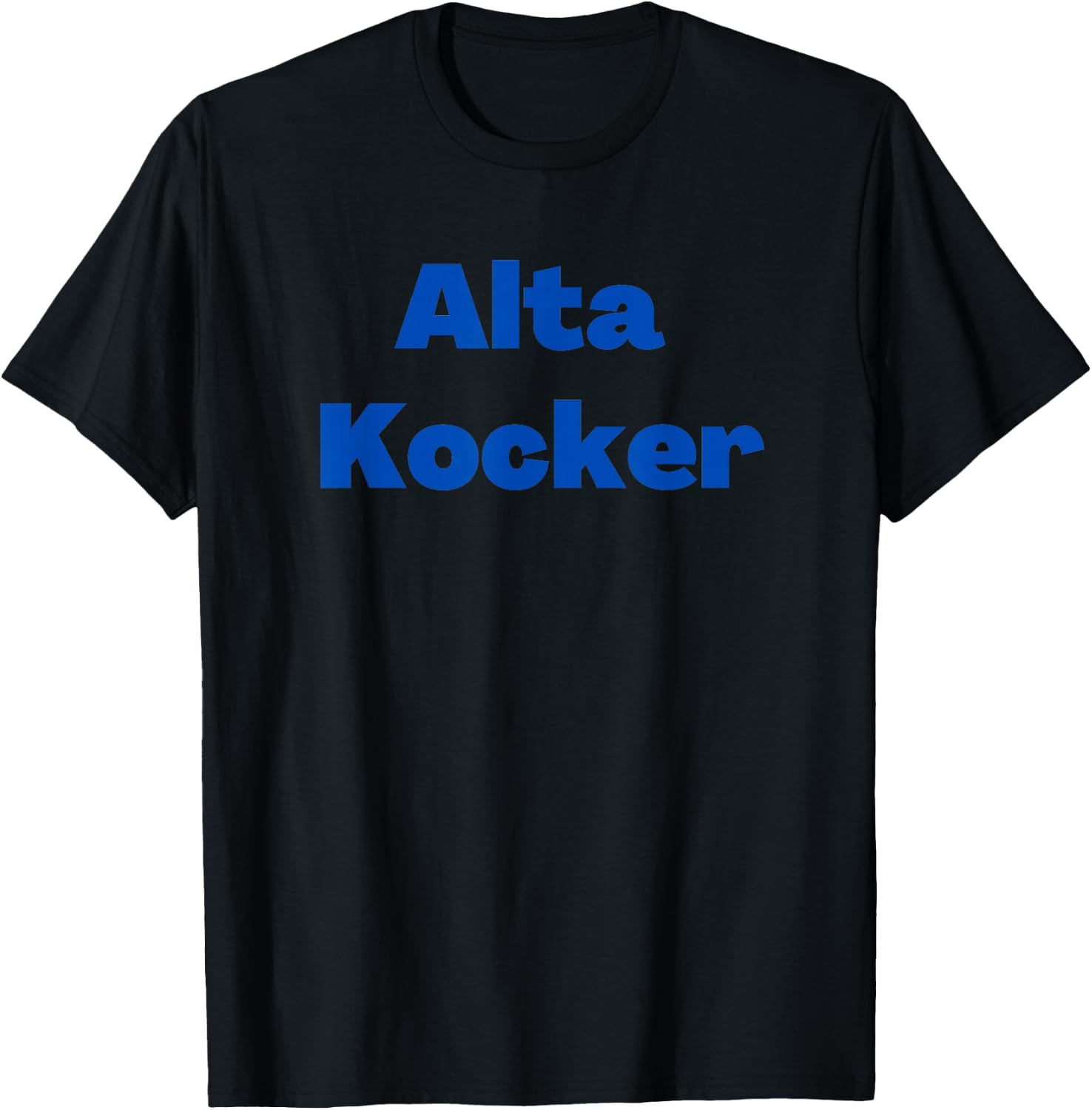 Yiddish Alta Kocker, a Funny Jewish Old Person T-Shirt - T-Shirt | Black