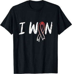 Laryngeal Cancer Survivor - I Won Laryngeal Cancer Awareness T-Shirt - T-Shirt | Black