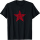 Vintage USSR Red Star Shirt CCCP Retro Soviet Star T-Shirt - T-Shirt | Black