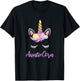 Aunticorn Unicorn Aunt of the Birthday Girl Unicorn T-Shirt - T-Shirt | Black