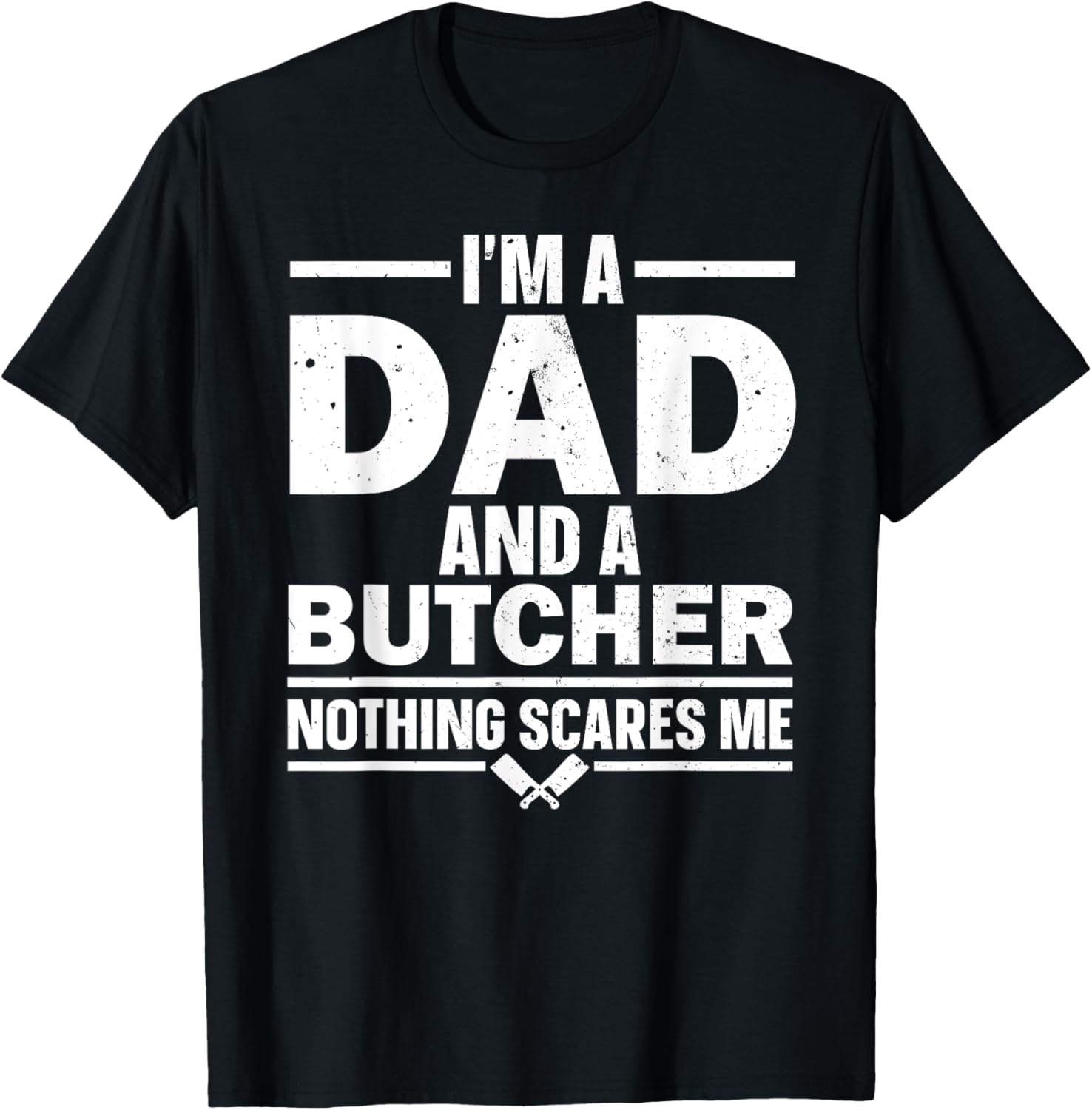 Funny Butcher Art Dad Meat Cutter Butchery Butcher T-Shirt - T-Shirt | Black