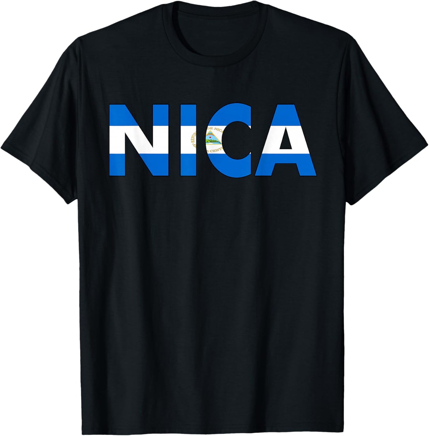 Diseño De Nicaragua Flag Nica Design For Nicaraguans T-Shirt - T-Shirt | Black