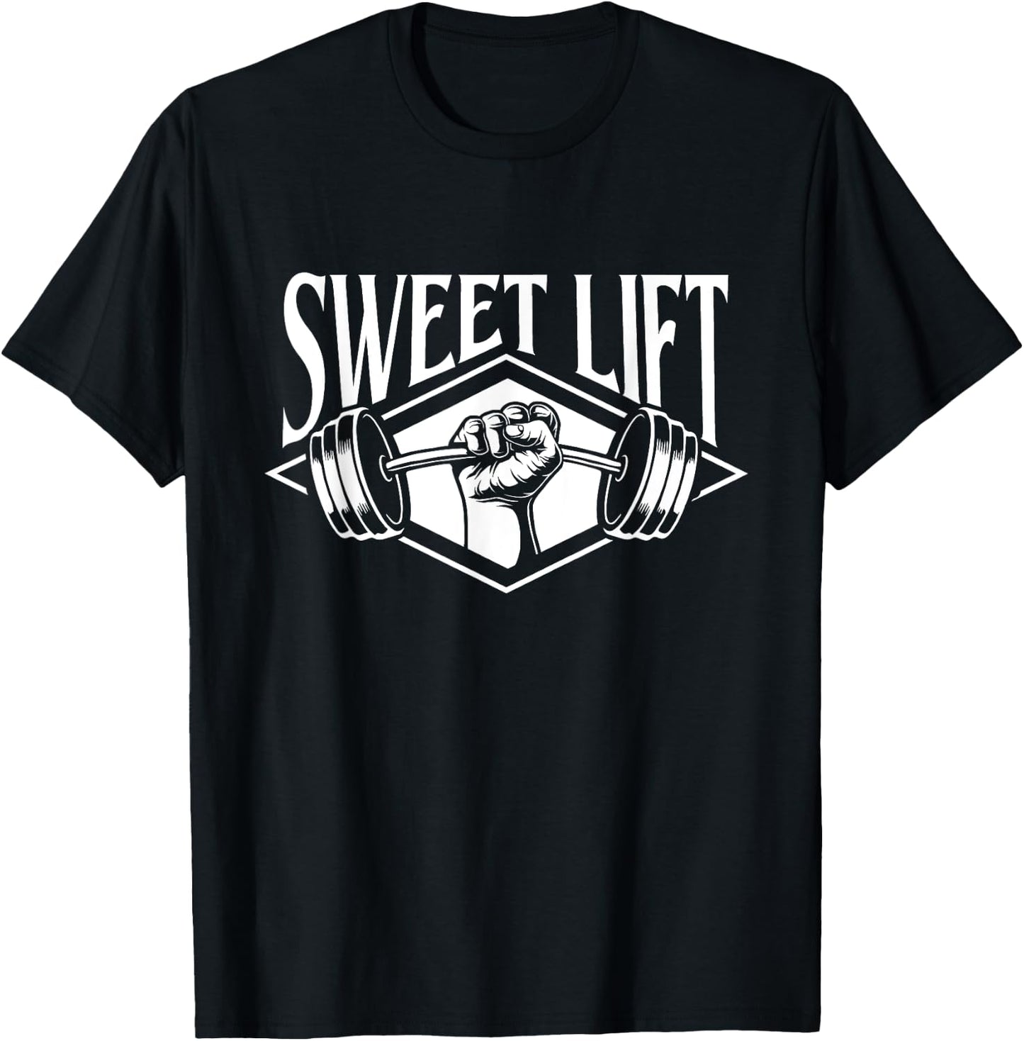 Funny Gym Shirts Sweet Lift - Workout Gym Weightlifting Bodybuilding , Small, Black T-Shirt - T-Shirt | Black
