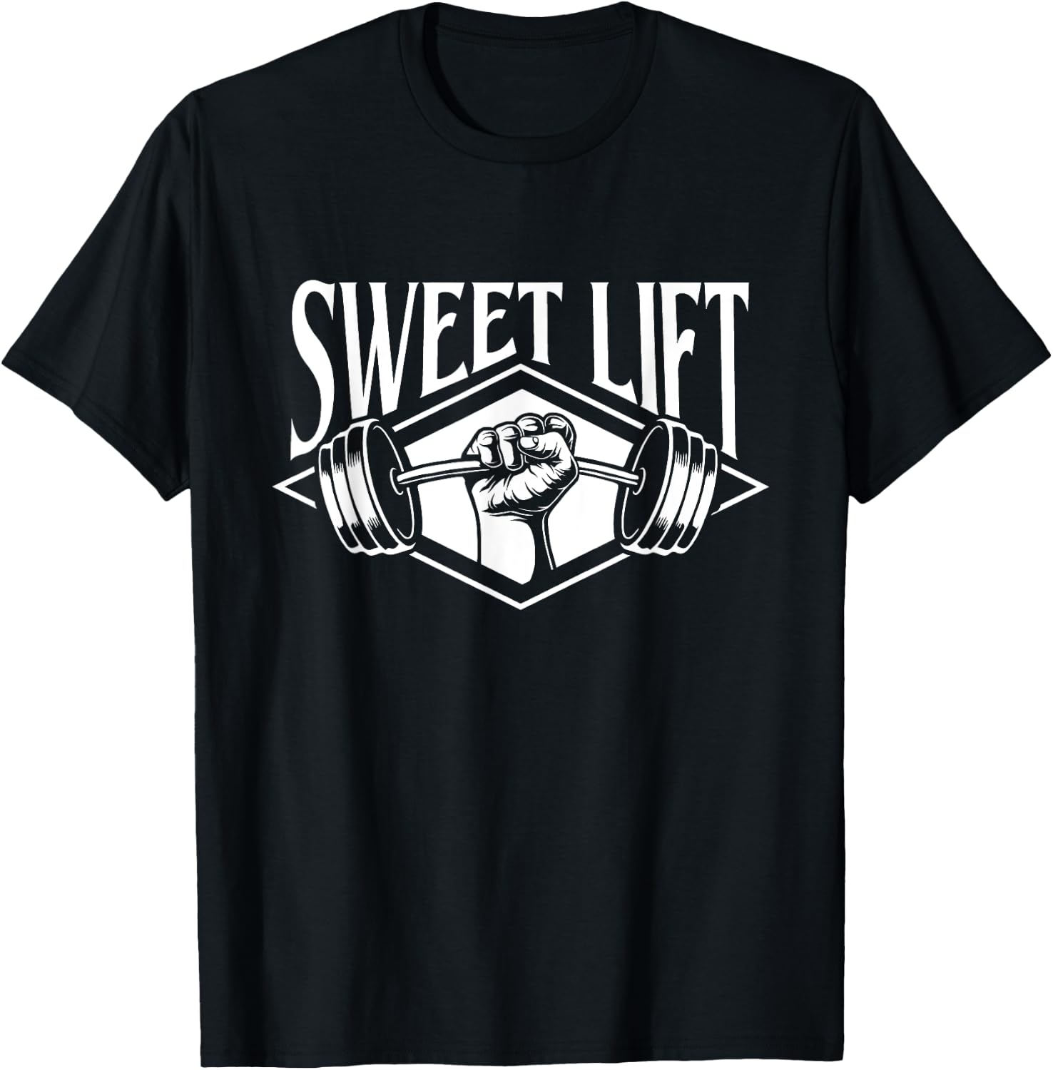 Funny Gym Shirts Sweet Lift - Workout Gym Weightlifting Bodybuilding , Small, Black T-Shirt - T-Shirt | Black