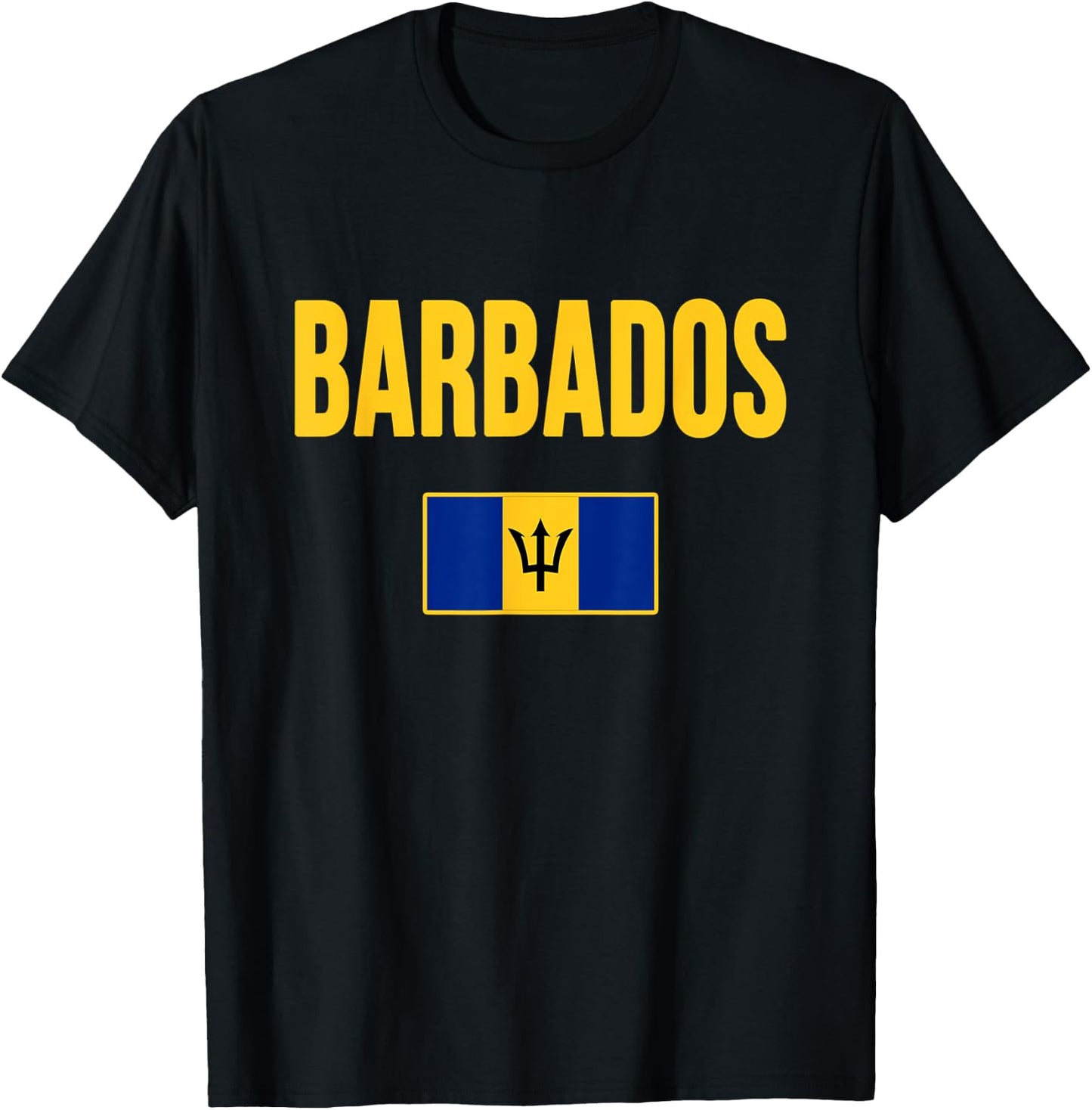 Barbados Flag Barbadian Souvenir T-Shirt - T-Shirt | Black