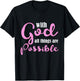 With God All Things Are Possible Shirt Christian T-Shirt - T-Shirt | Black