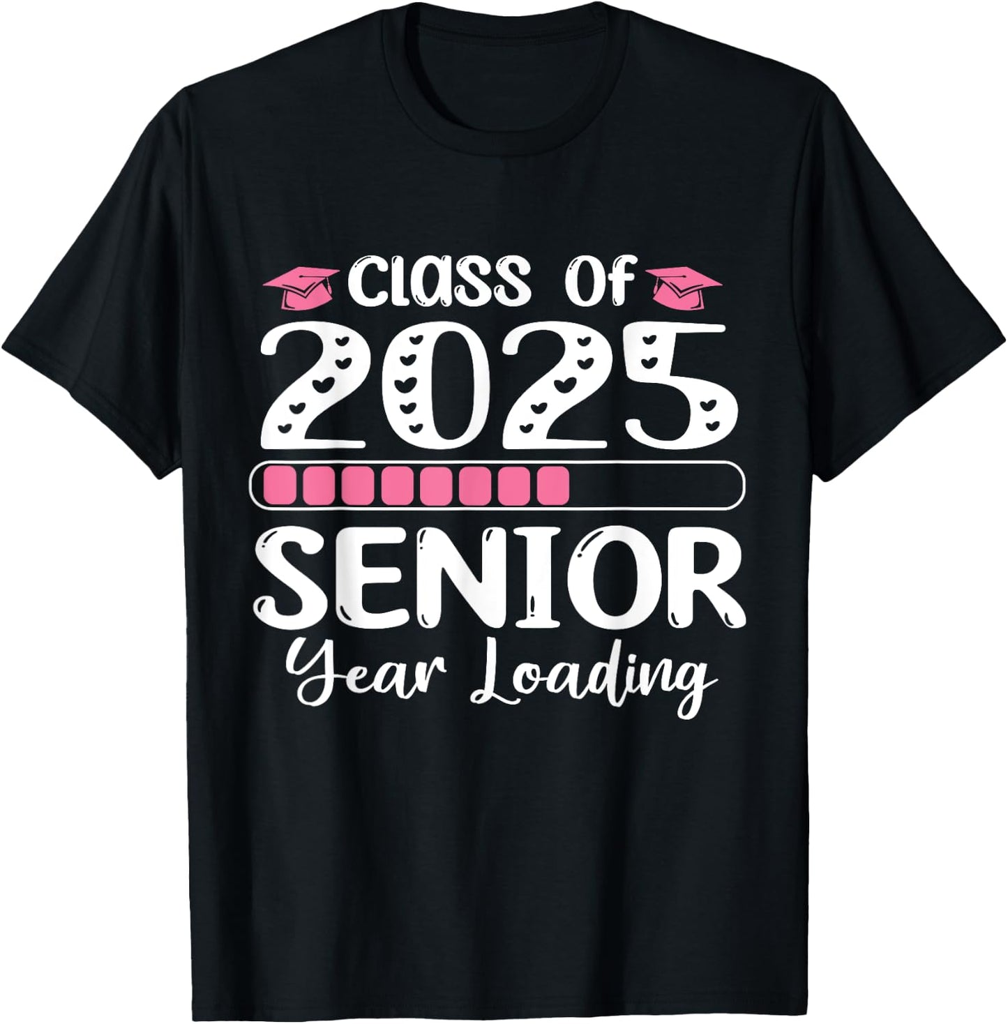 Class of 2025 Senior Year Loading back to school 2025 T-Shirt - T-Shirt | Black
