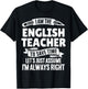 English Teacher - Of Course I'm Awesome! Women T-Shirt - T-Shirt | Black
