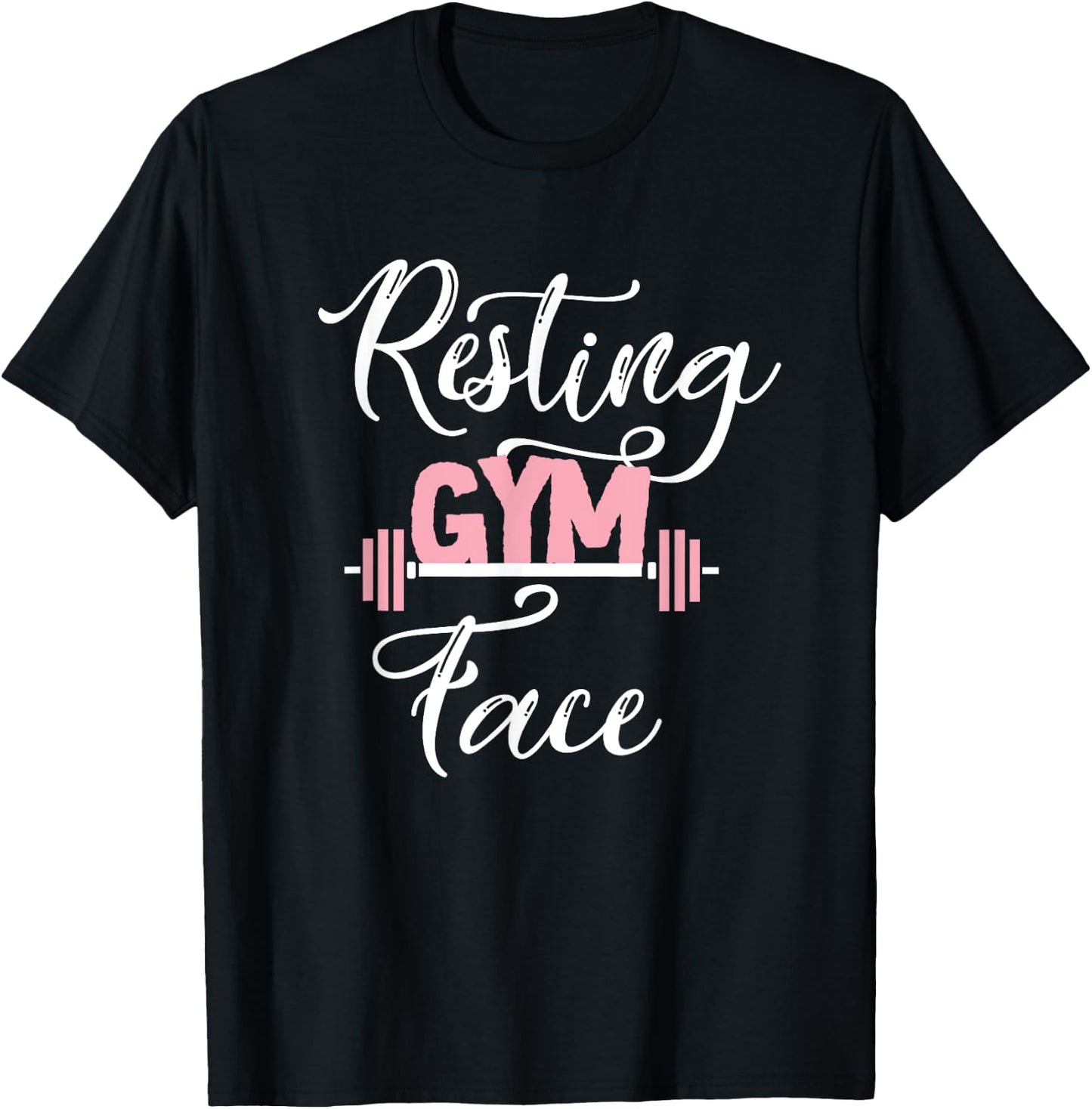Resting Gym Face Funny Cool Workout Fitness Saying Quote T-Shirt - T-Shirt | Black