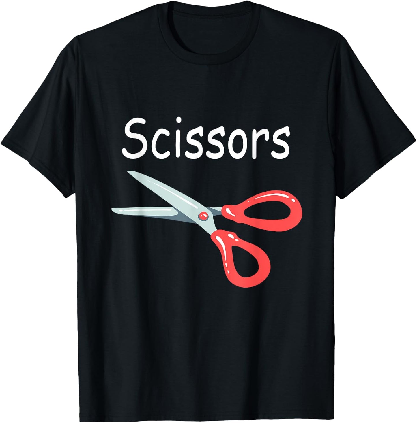 Rock Paper Scissors Matching Halloween Costumes T-Shirt - T-Shirt | Black
