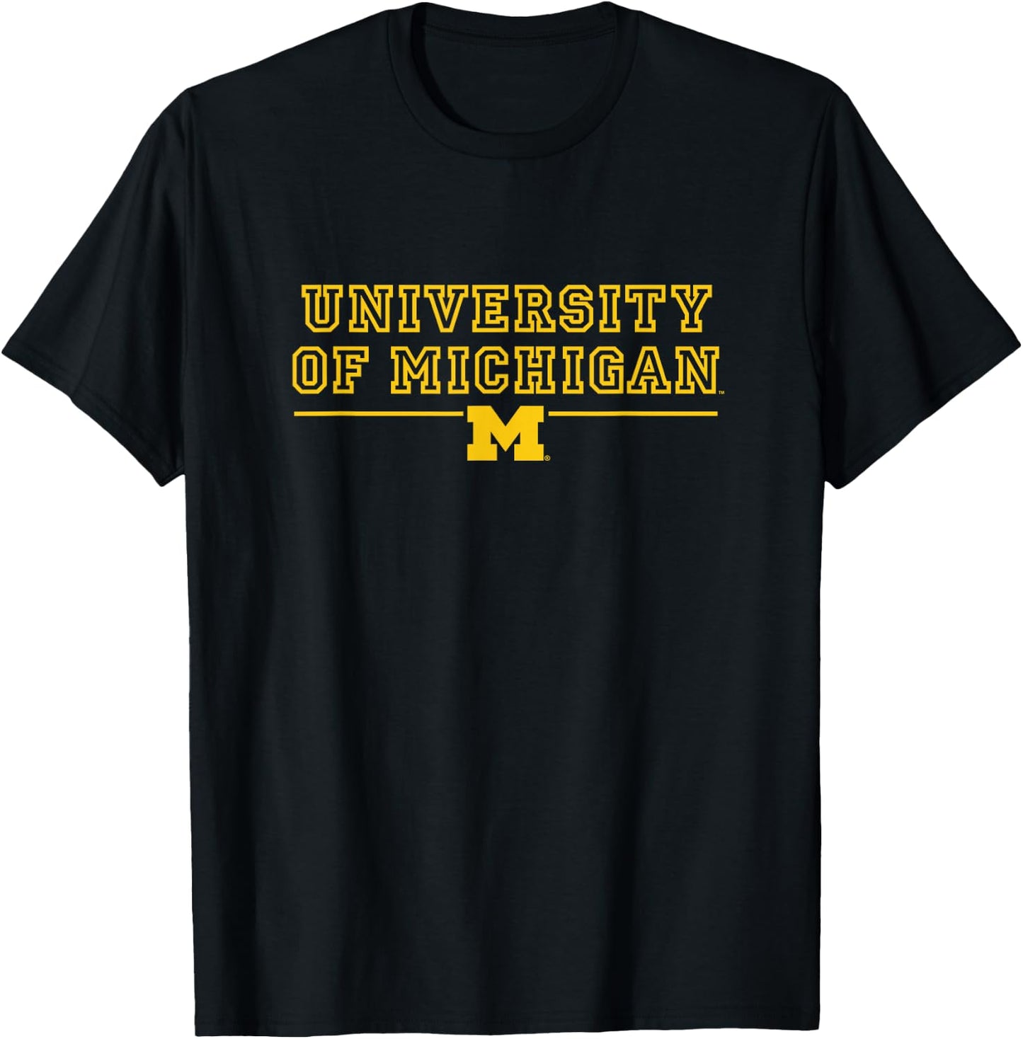 University of Michigan Wolverines U of M Hollow T-Shirt - T-Shirt | Black