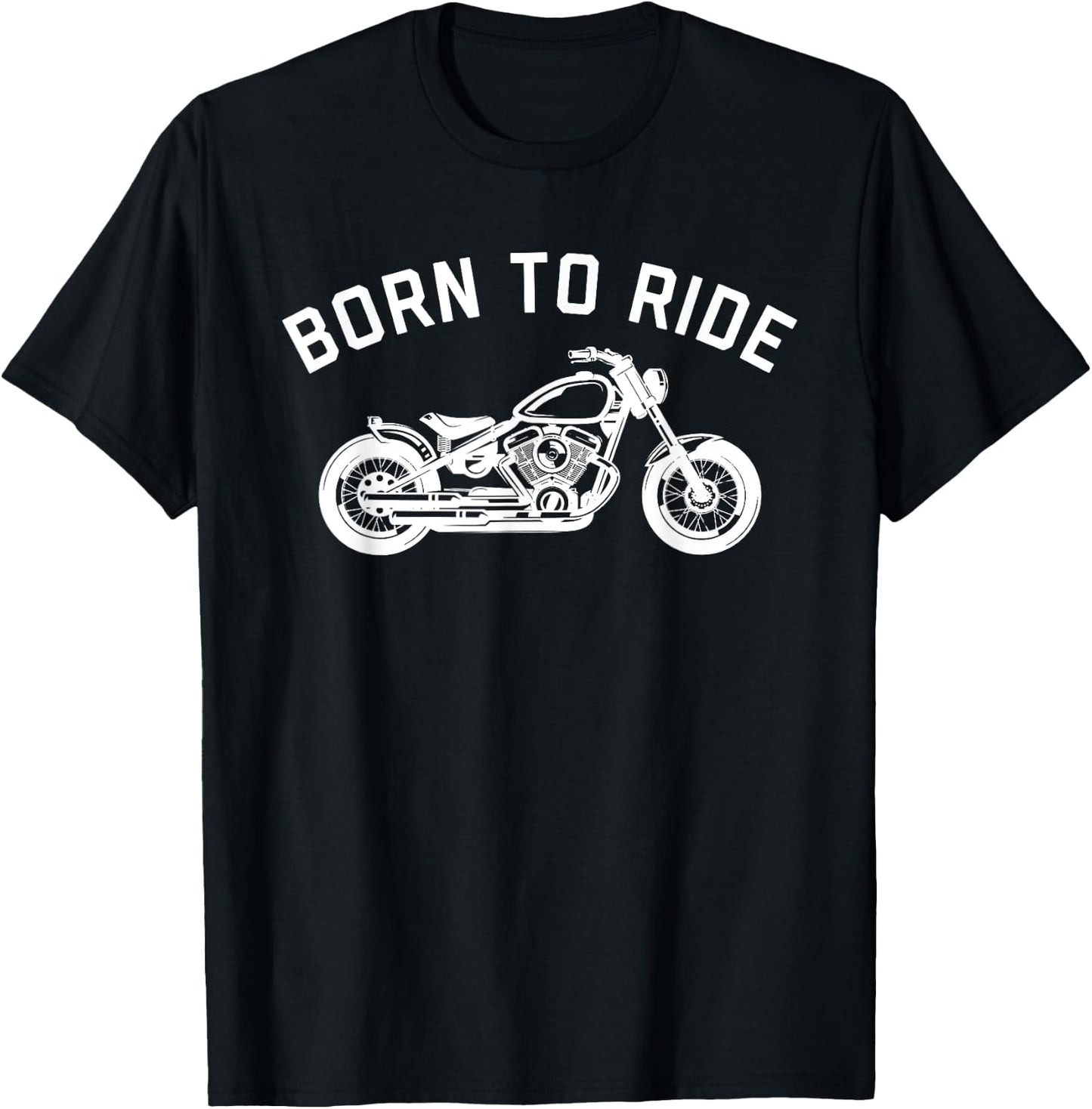 Born To Ride Motorcycle T-Shirt - T-Shirt | Black
