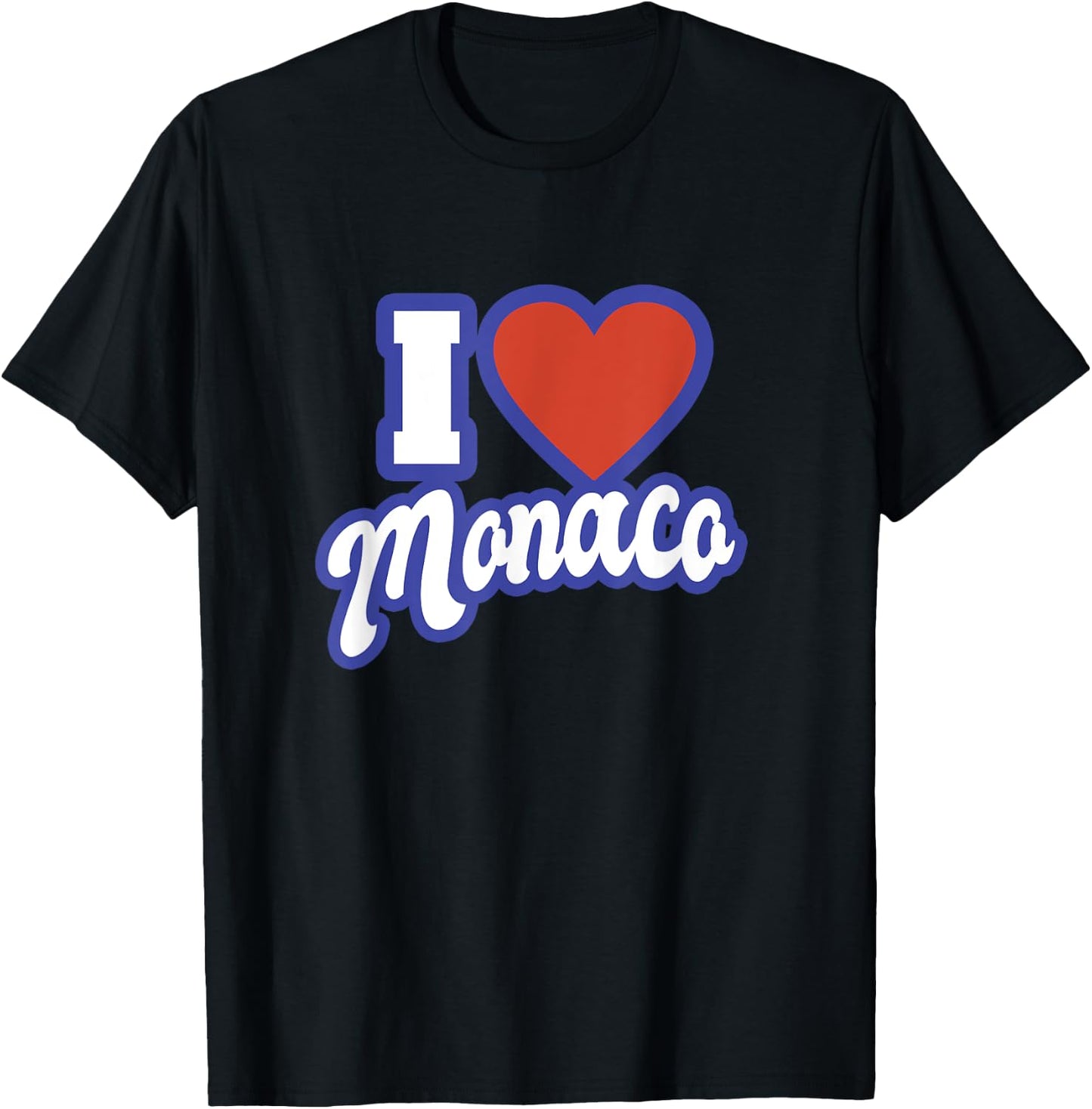 I Love Monaco T-Shirt - T-Shirt | Black