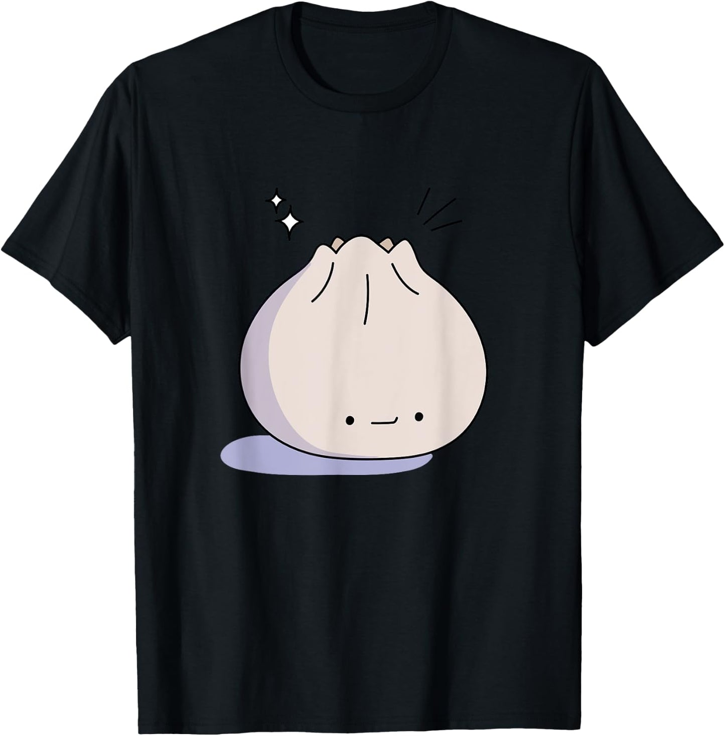 Kawaii Soup Dumpling T-Shirt - T-Shirt | Black