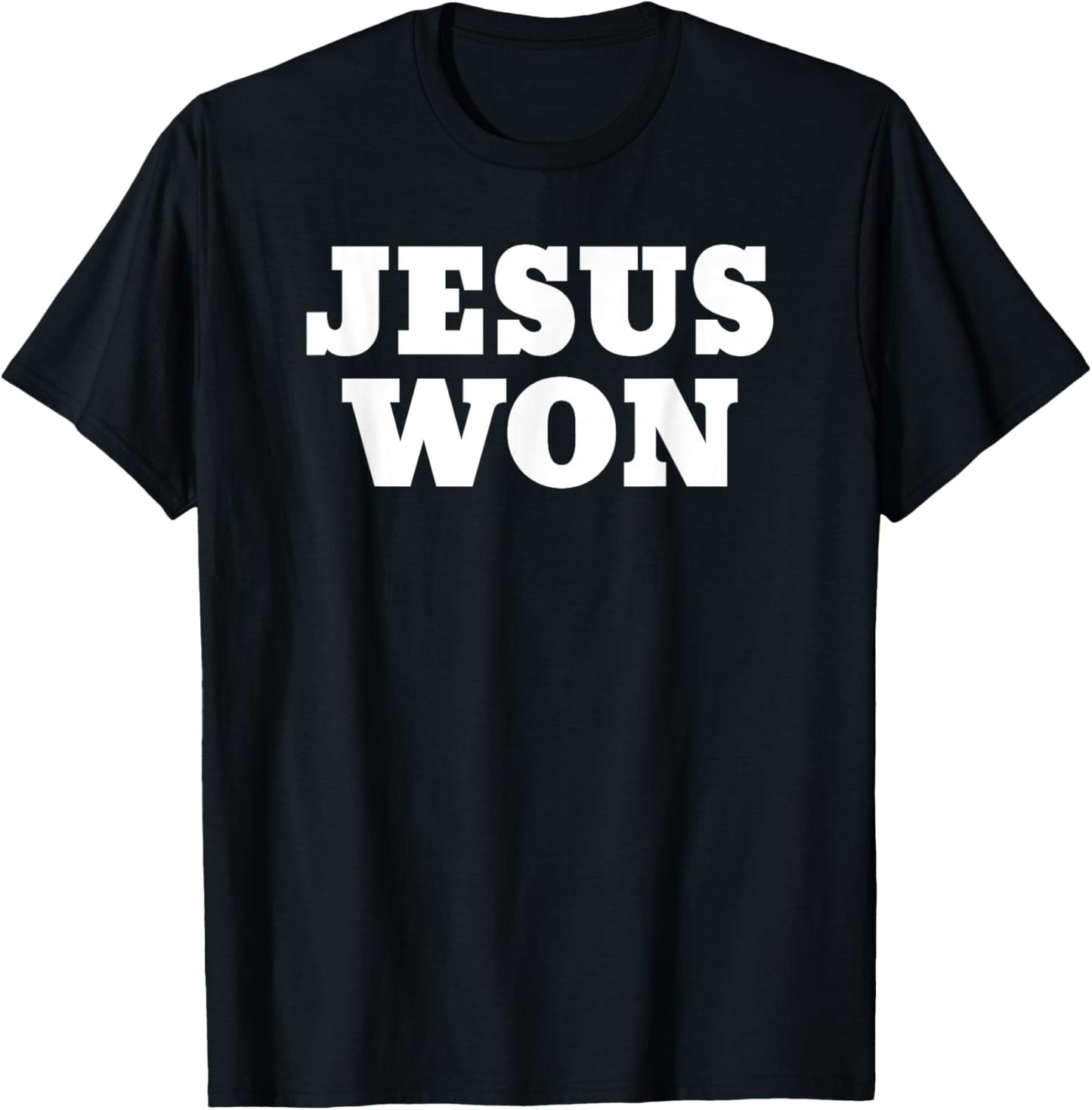 Jesus Won T-Shirt - T-Shirt | Black