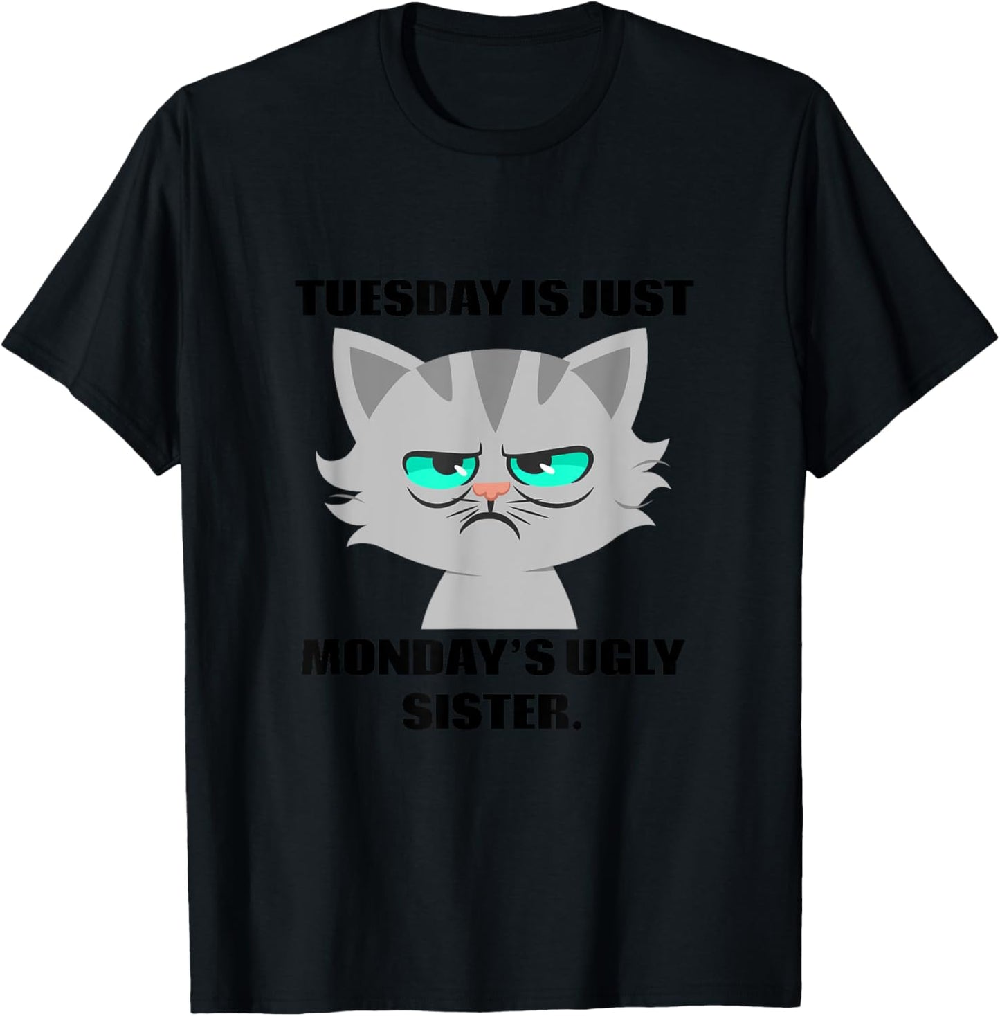 Tuesday Is Just Monday's Ugly Sister Funny Boy's T Shirt T-Shirt - T-Shirt | Black