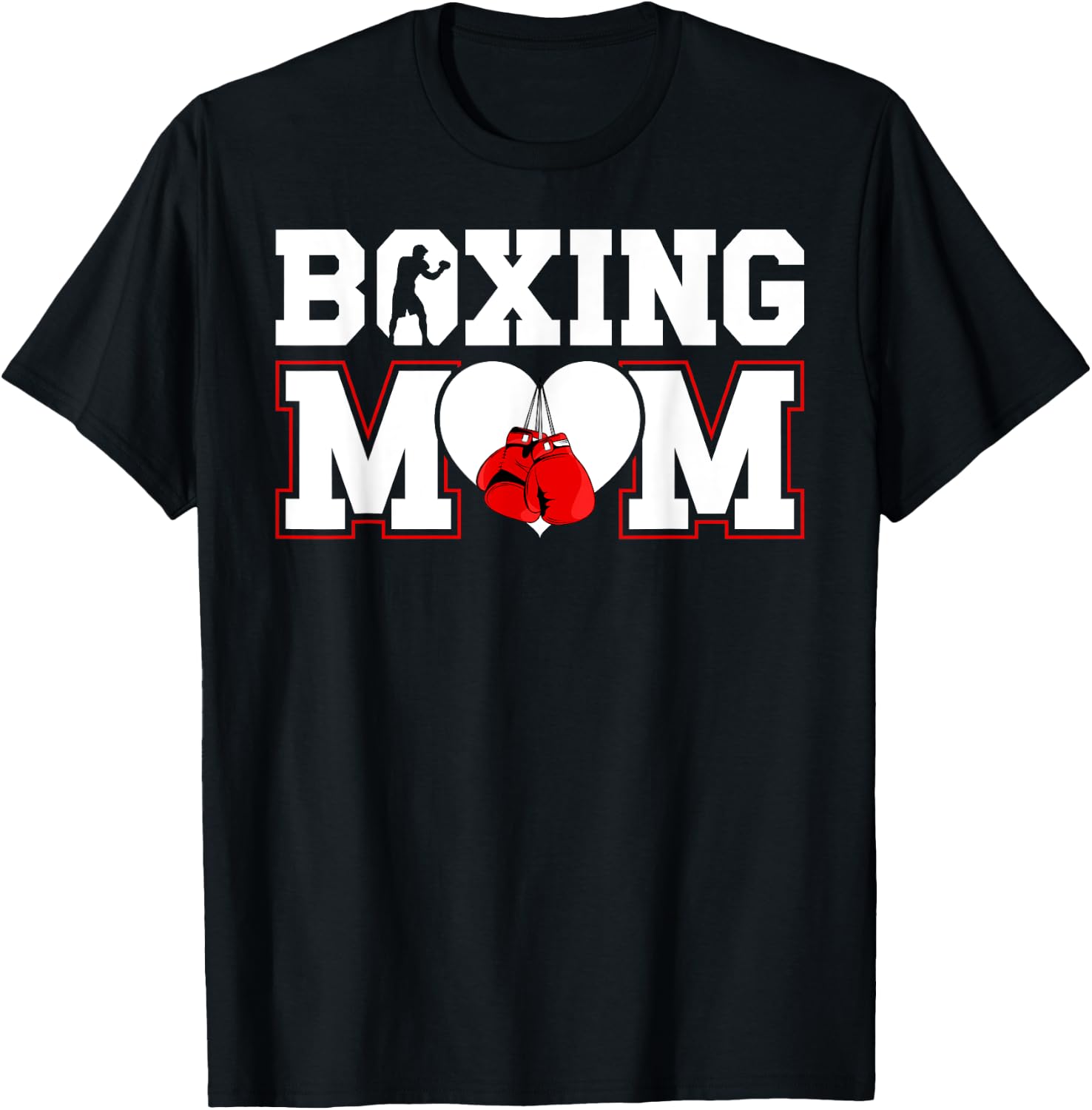 Boxing Mom Boxing Mother Boxing Mama T-Shirt - T-Shirt | Black
