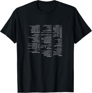 RegEx Cheat Sheet - Linux Geek Humor for Programmer T-Shirt - T-Shirt | Black