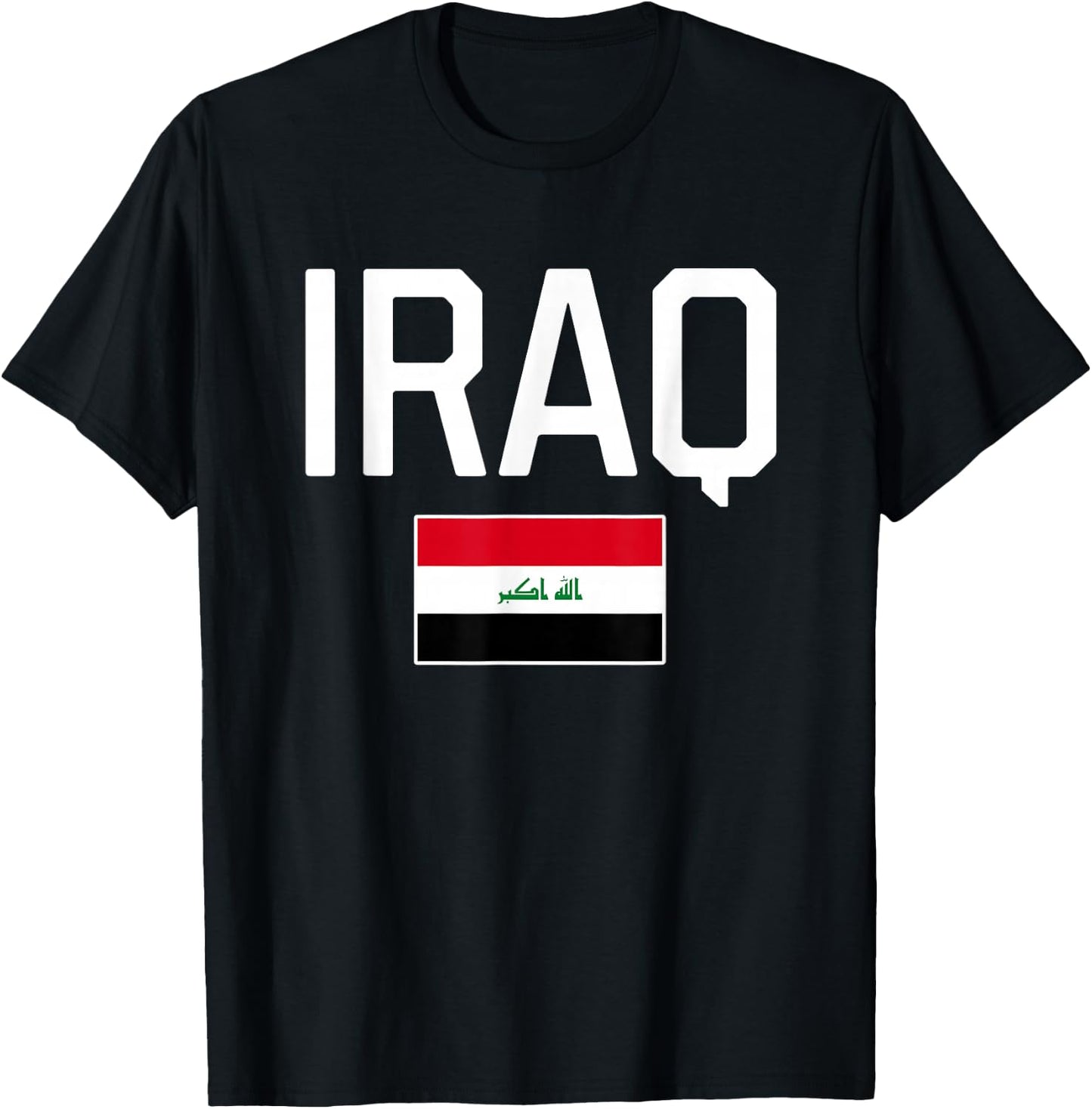 Iraq Flag Women Kids Boys Girls T-Shirt - T-Shirt | Black