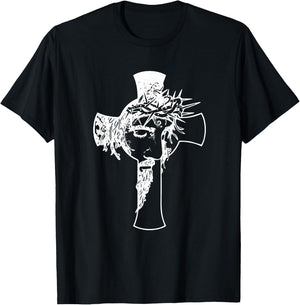 Crucifix jesus christ Cross Christianity Christian Love T-Shirt - T-Shirt | Black
