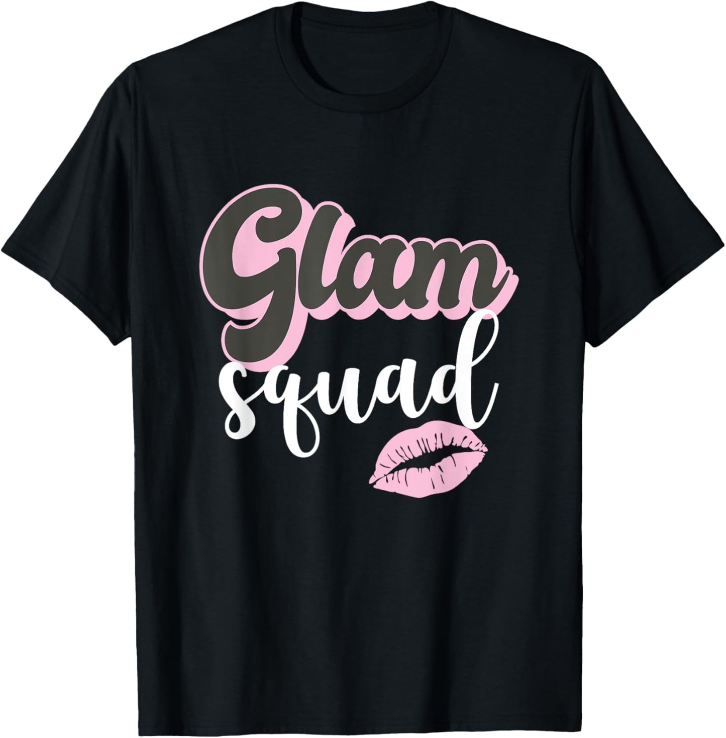 Glam Squad Beautician MUA Esthetician T-Shirt - T-Shirt | Black