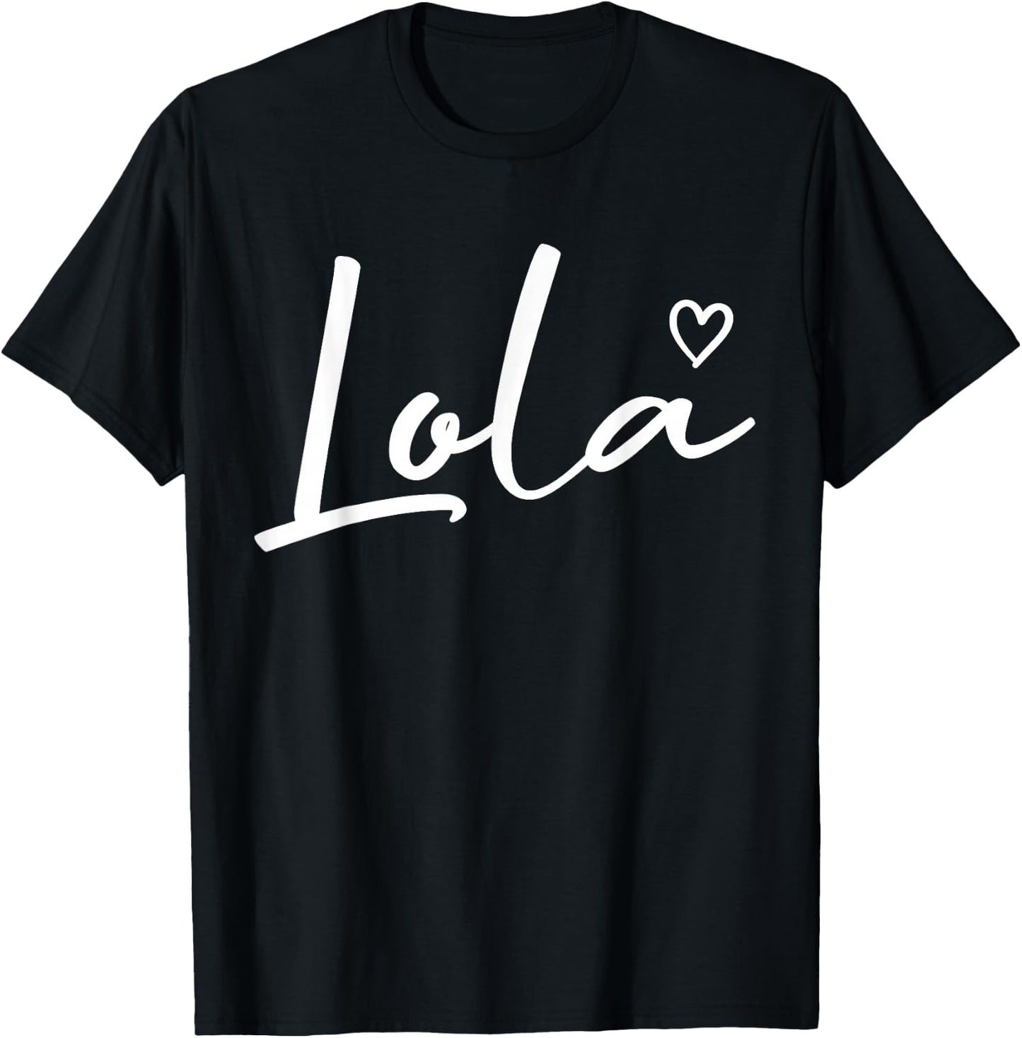 Lola Gifts Grandma Heart Mother's Day Lola T-Shirt - T-Shirt | Black