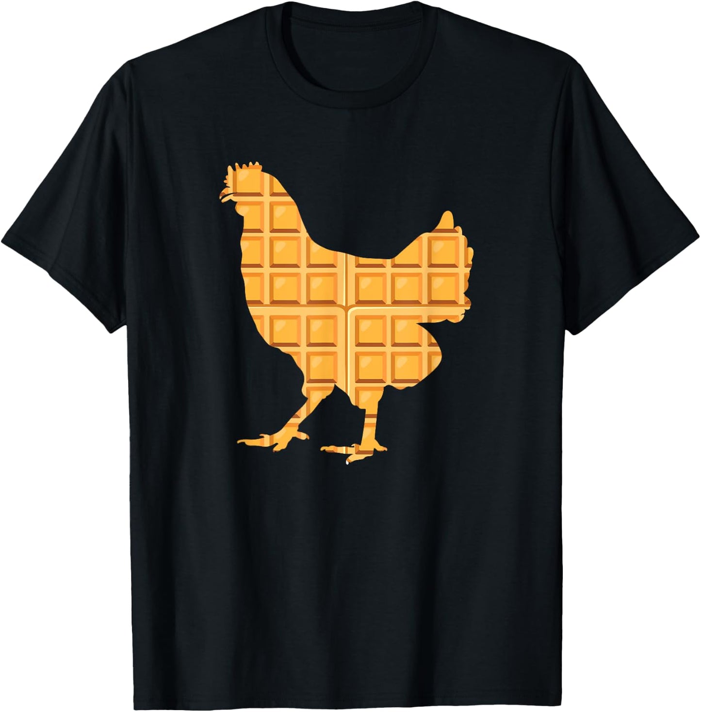 Chicken Waffles for Chicken & Waffle Lover T-Shirt - T-Shirt | Black