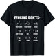 Funny Fencing Shirt Fencer Swordsman Fencing Don't Chart T-Shirt - T-Shirt | Black