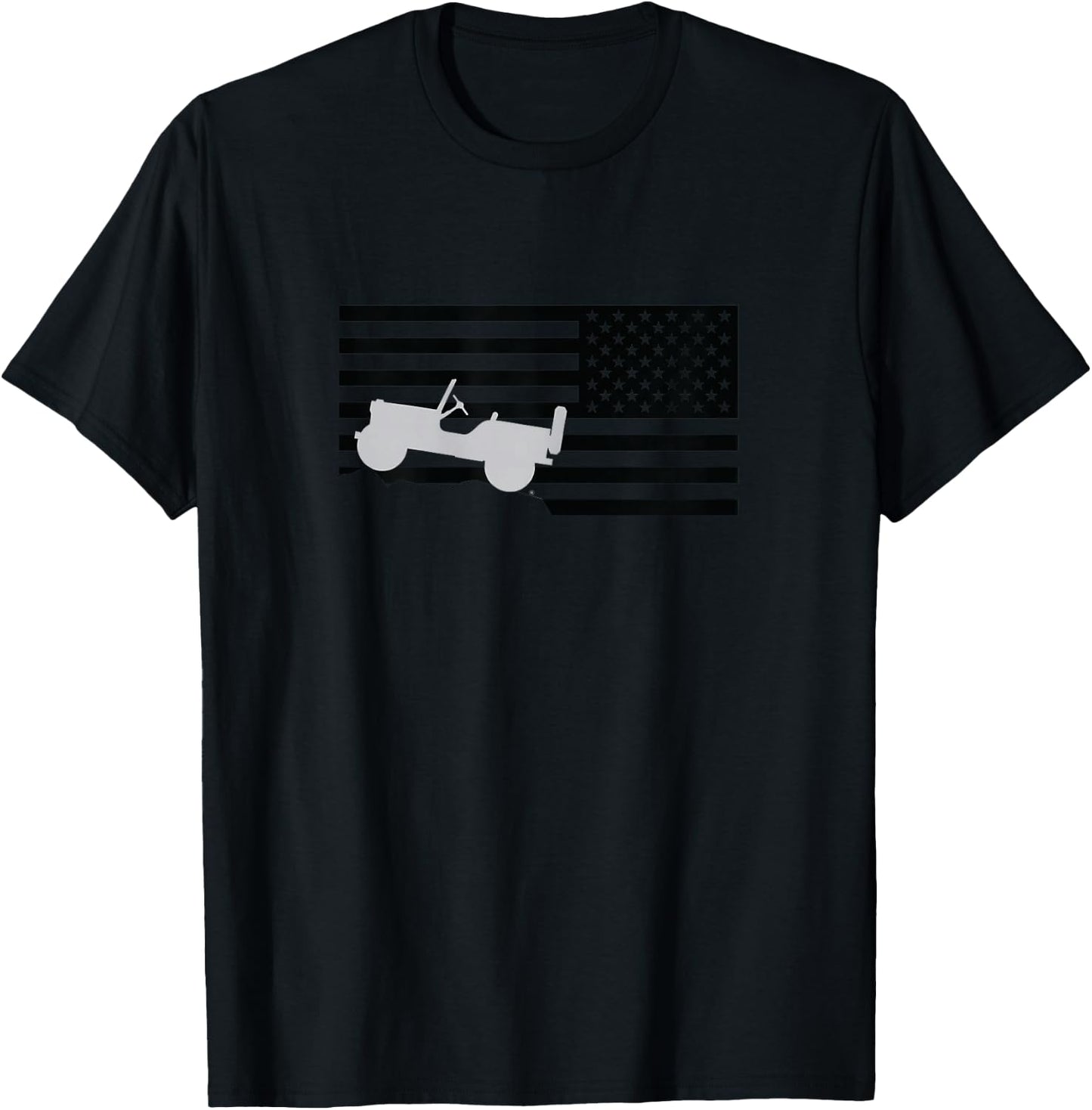 Jeep Flag Black T-Shirt - T-Shirt | Black