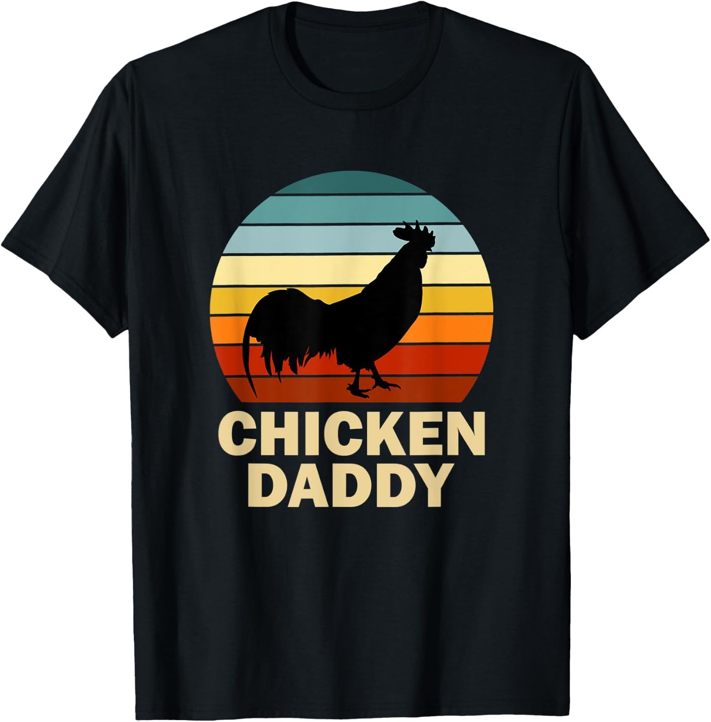 Chicken Daddy Vintage Chicken Daddy Farmer T-Shirt - T-Shirt | Black