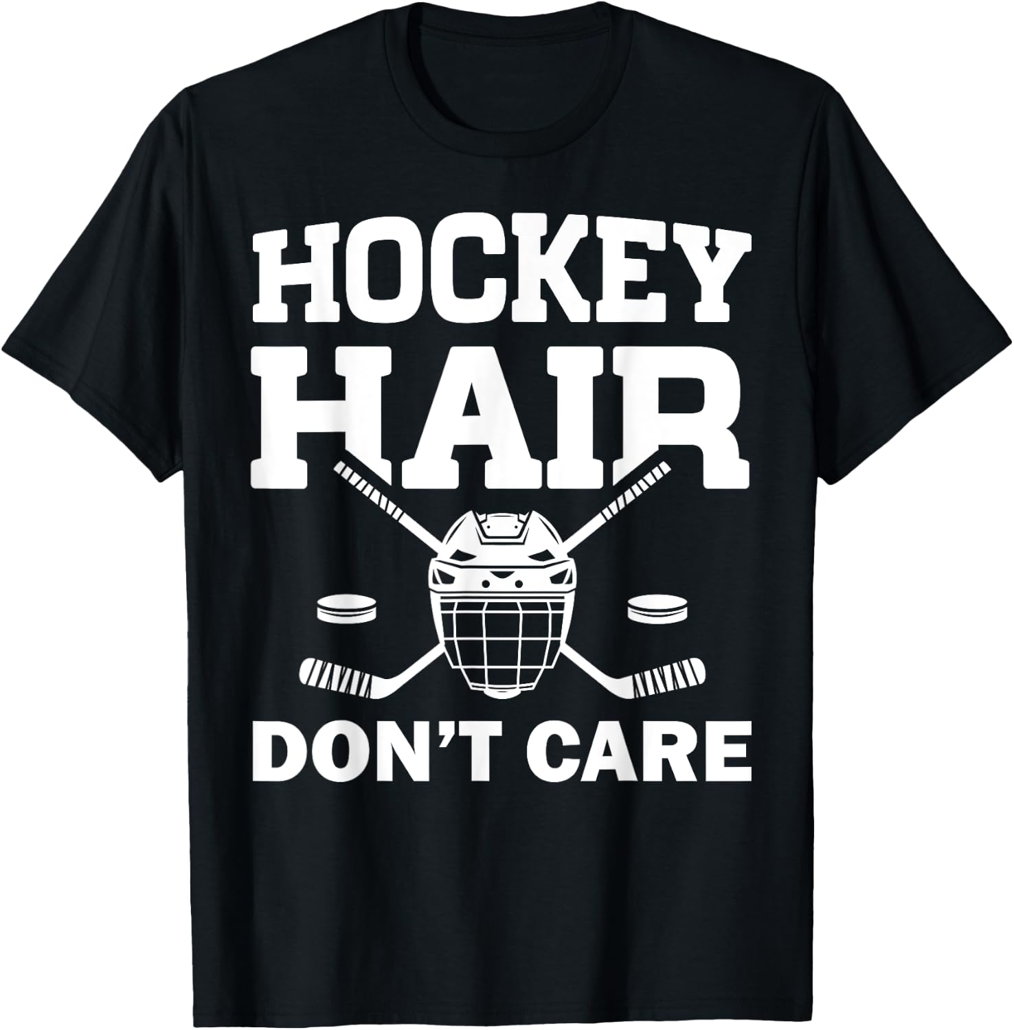Funny Ice Hockey Design For Girls Women Ice Hockey Player T-Shirt - T-Shirt | Black