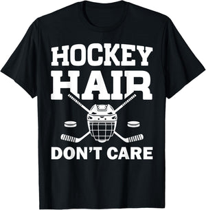 Funny Ice Hockey Design For Girls Women Ice Hockey Player T-Shirt - T-Shirt | Black
