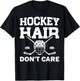 Funny Ice Hockey Design For Girls Women Ice Hockey Player T-Shirt - T-Shirt | Black