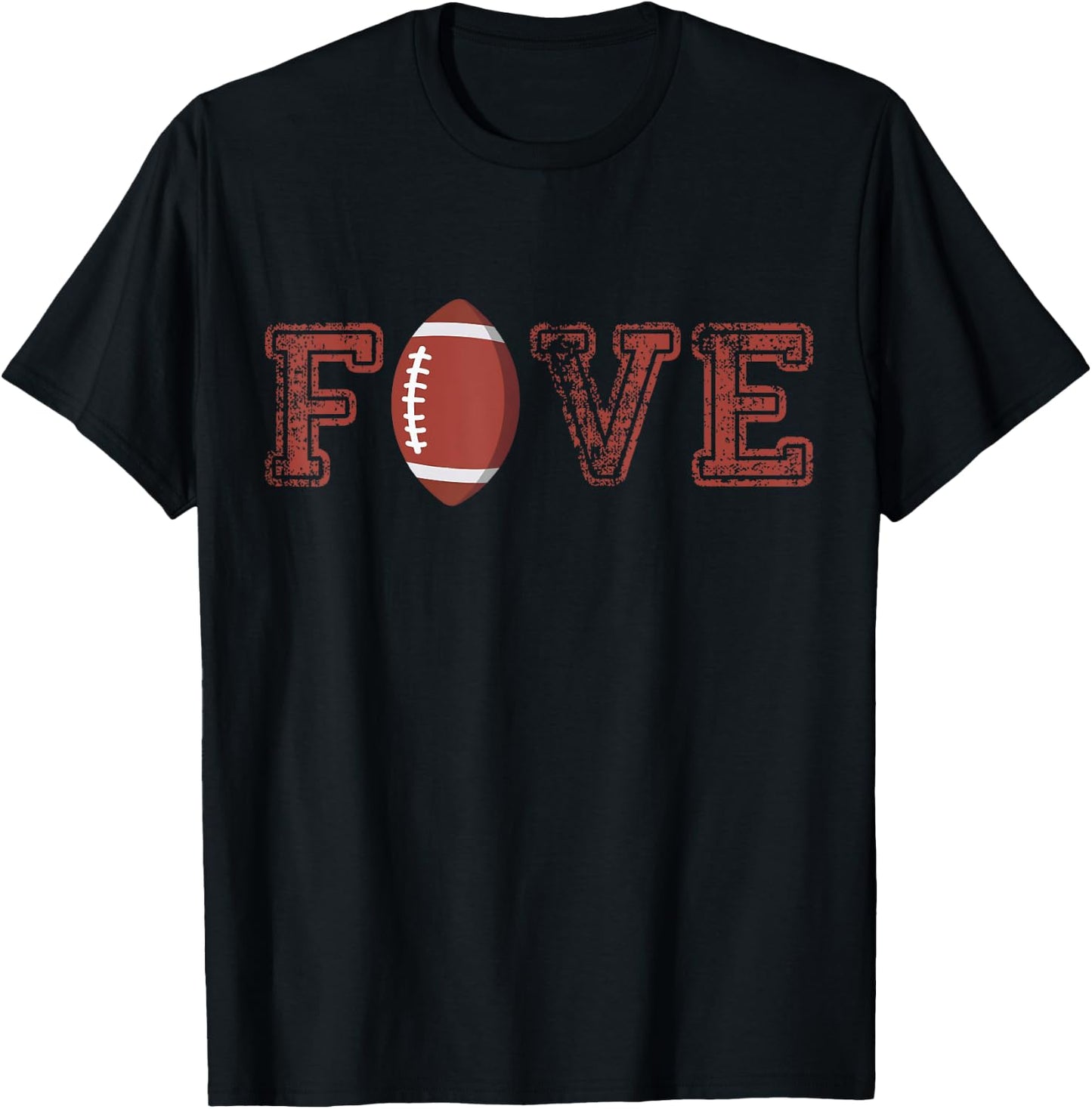 5th Birthday Boy Five Year Old Football 5 Matching Family T-Shirt - T-Shirt | Black