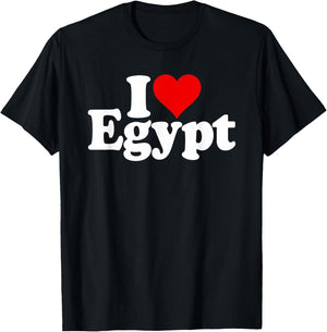 I Love Heart Egypt T-Shirt - T-Shirt | Black