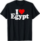 I Love Heart Egypt T-Shirt - T-Shirt | Black