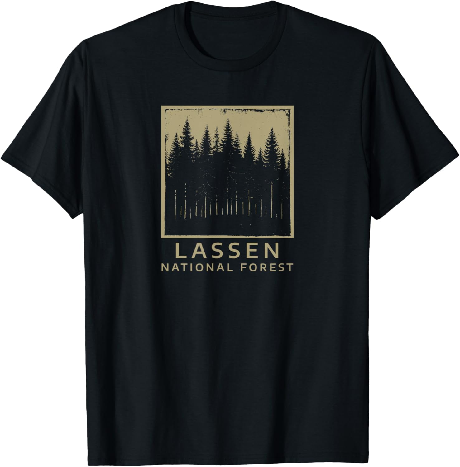 Lassen National Forest T-Shirt - T-Shirt | Black