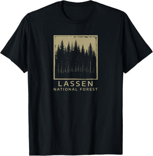 Lassen National Forest T-Shirt - T-Shirt | Black