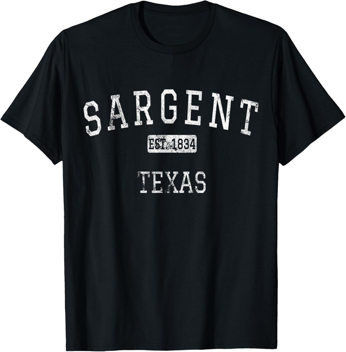 Sargent Texas Matagorda County TX Vintage T-Shirt - T-Shirt | Black