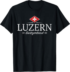 Lucerne / Luzern Switzerland T-Shirt - T-Shirt | Black