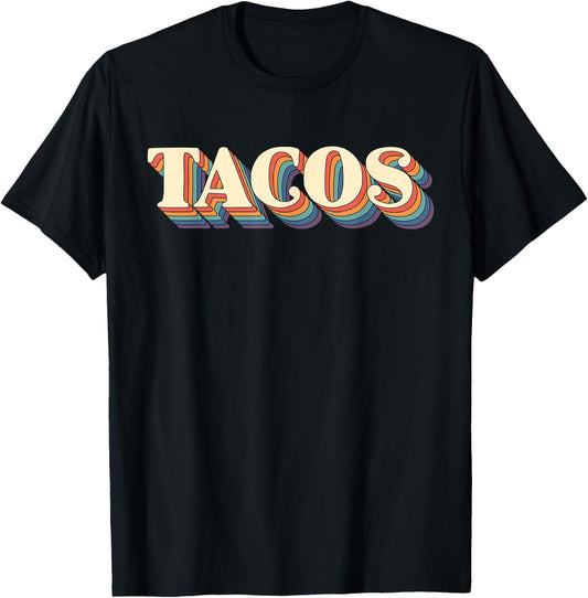 Retro Taco Gift Fiesta Lovers Vintage Taco Shirts T-Shirt - T-Shirt | Black