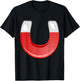 Horseshoe Magnet Metal Magnetic Magnetism T-Shirt - T-Shirt | Black
